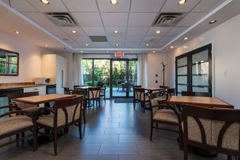 Social room with kitchenette